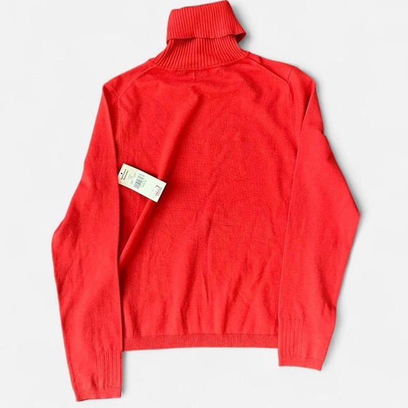 Valerie stevens NWT Terracotta orange long sleeve turtleneck - Picture 5 of 7